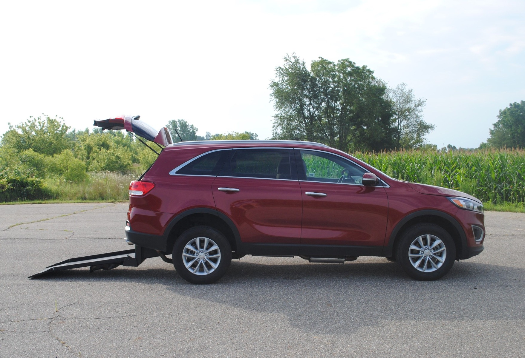 Red Wheelchair Accessible Kia Sorento SUV